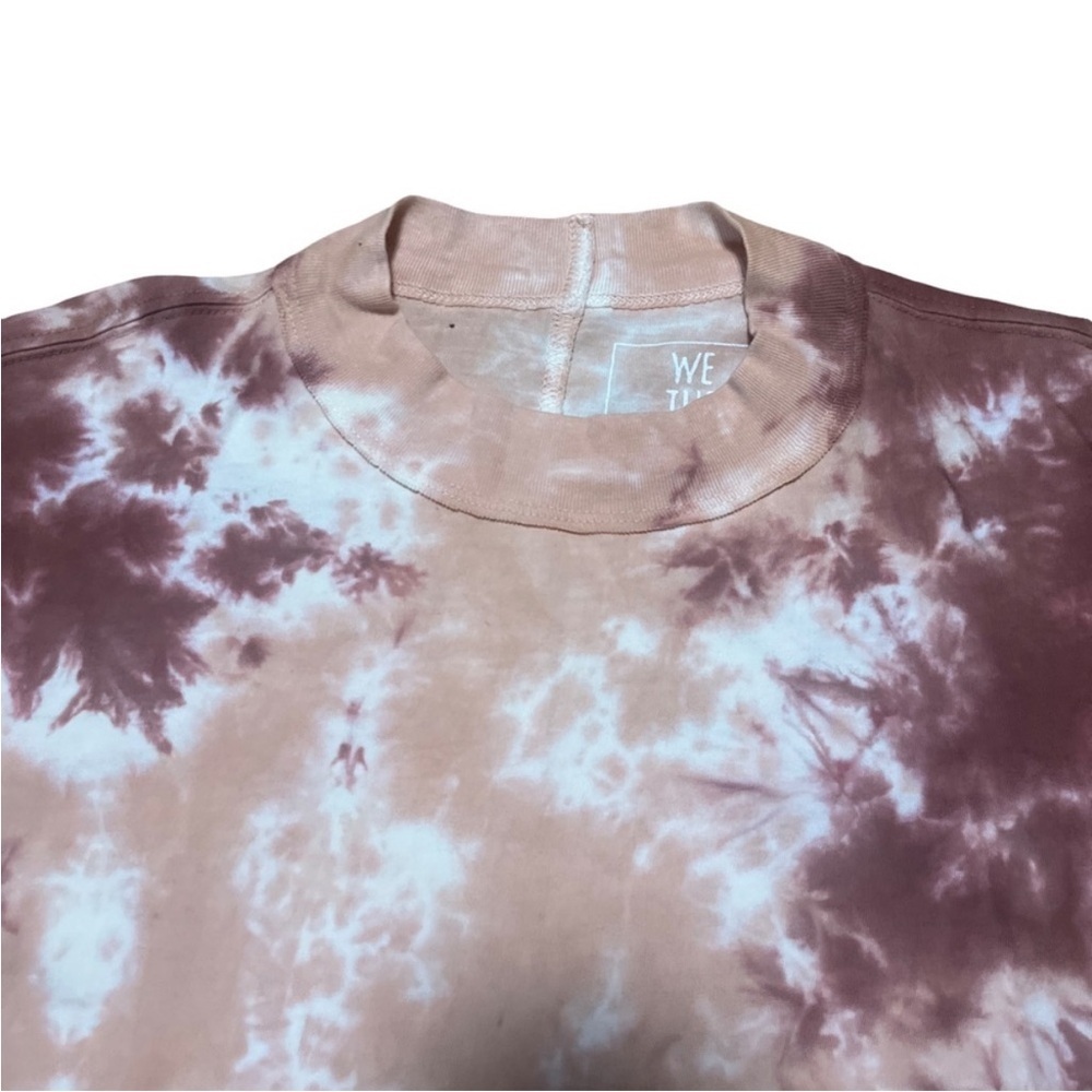 NWOT, Free People, We The Free Rust and Cream Long Sleeve Tee, Size Small - Picture 5 of 7